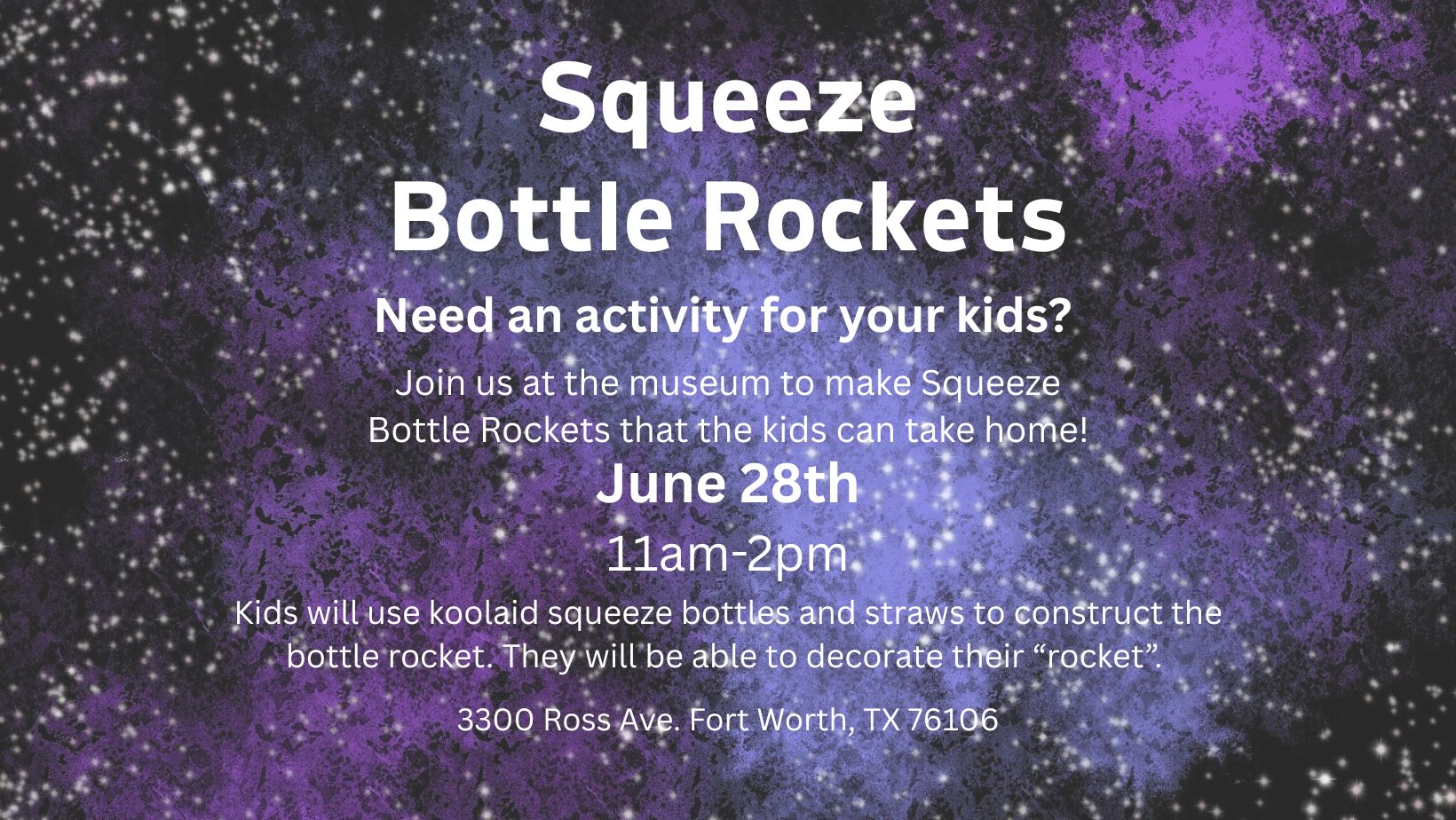 Squeeze Bottle Rocket Workshop #1